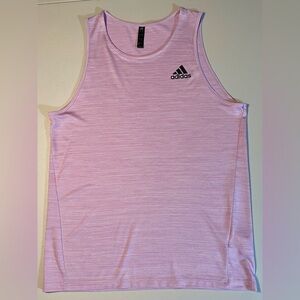Adidas Men's Axis Medium Tank Top Legend Lilac/white HB8849 Sleeveless